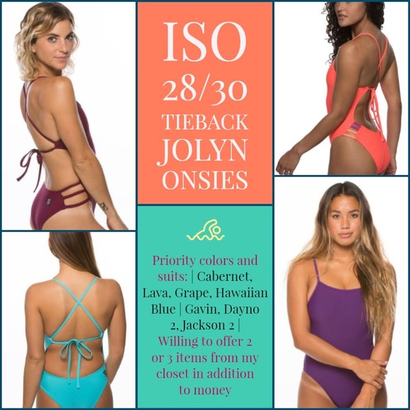 Jolyn Clothing Swim Iso Size 283 Tieback Jolyn Onsies Poshmark